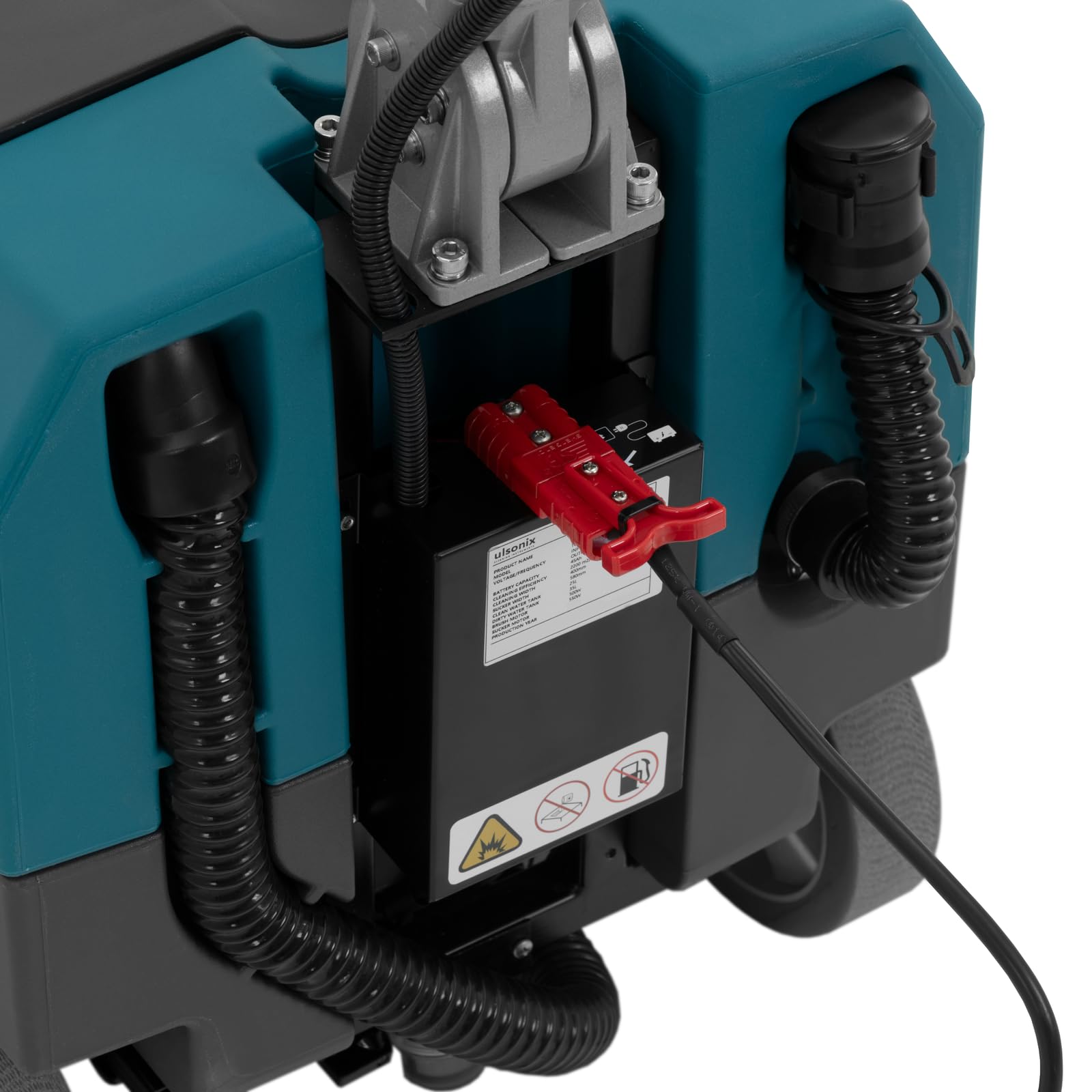 Akku-Scheuersaugmaschine 40 cm 2200 m²/h 500 + 550 W 160 U/min 3 h Betriebsdauer Reinigungsmaschine Scheuermaschine Schrubbmaschine