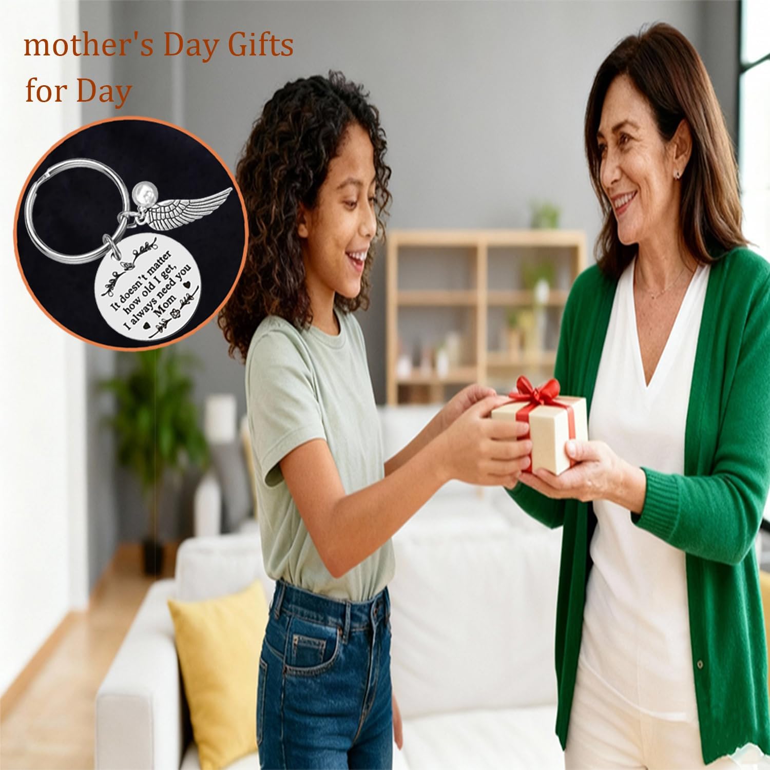 Mother's Day Gifts for Mom from Daughter Son, Mother Keychain Key ring for Mom’s Birthday Valentine's Day Christmas Gifts - Image 7
