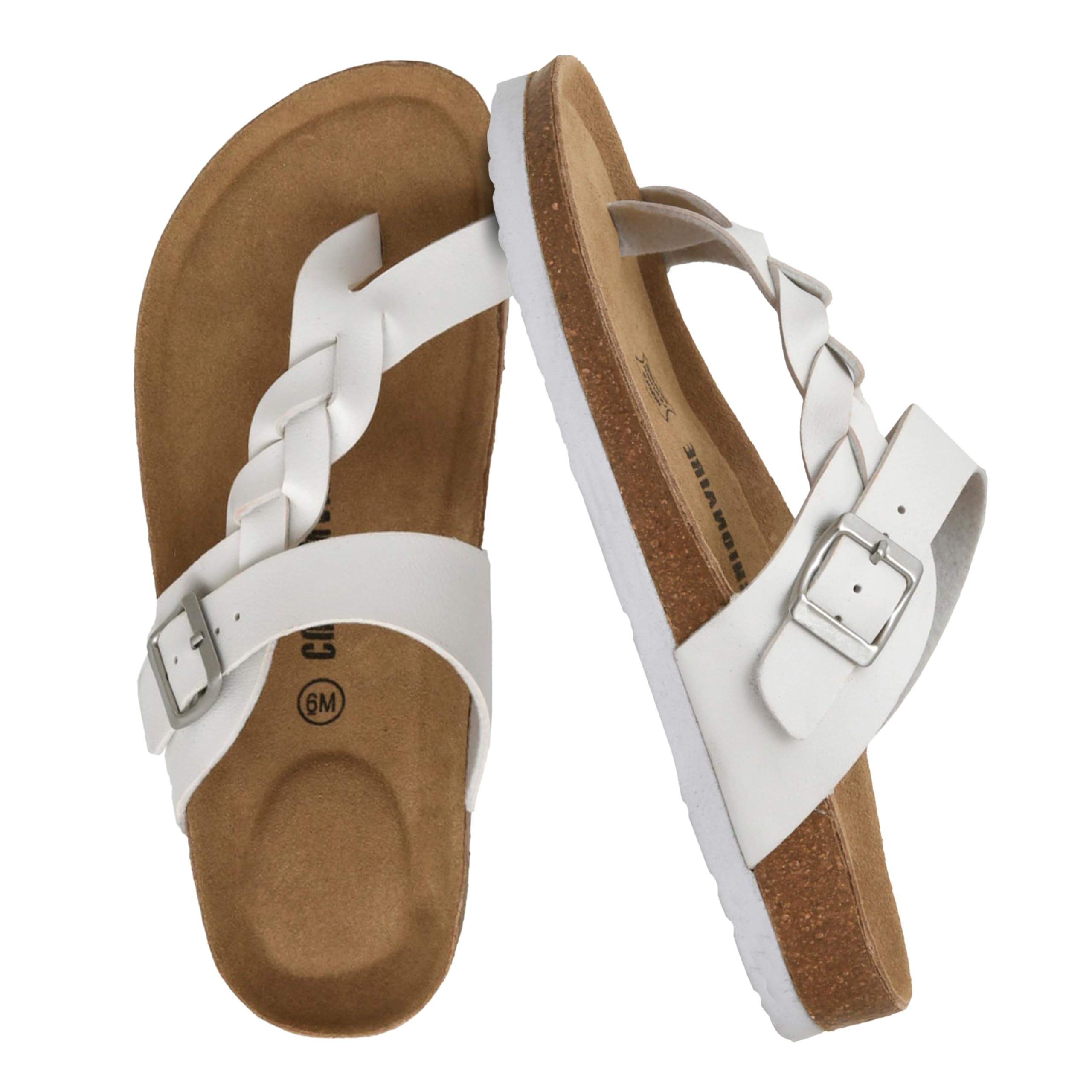 Libby Braided Summer Sandals for Women with Adjustable Buckle