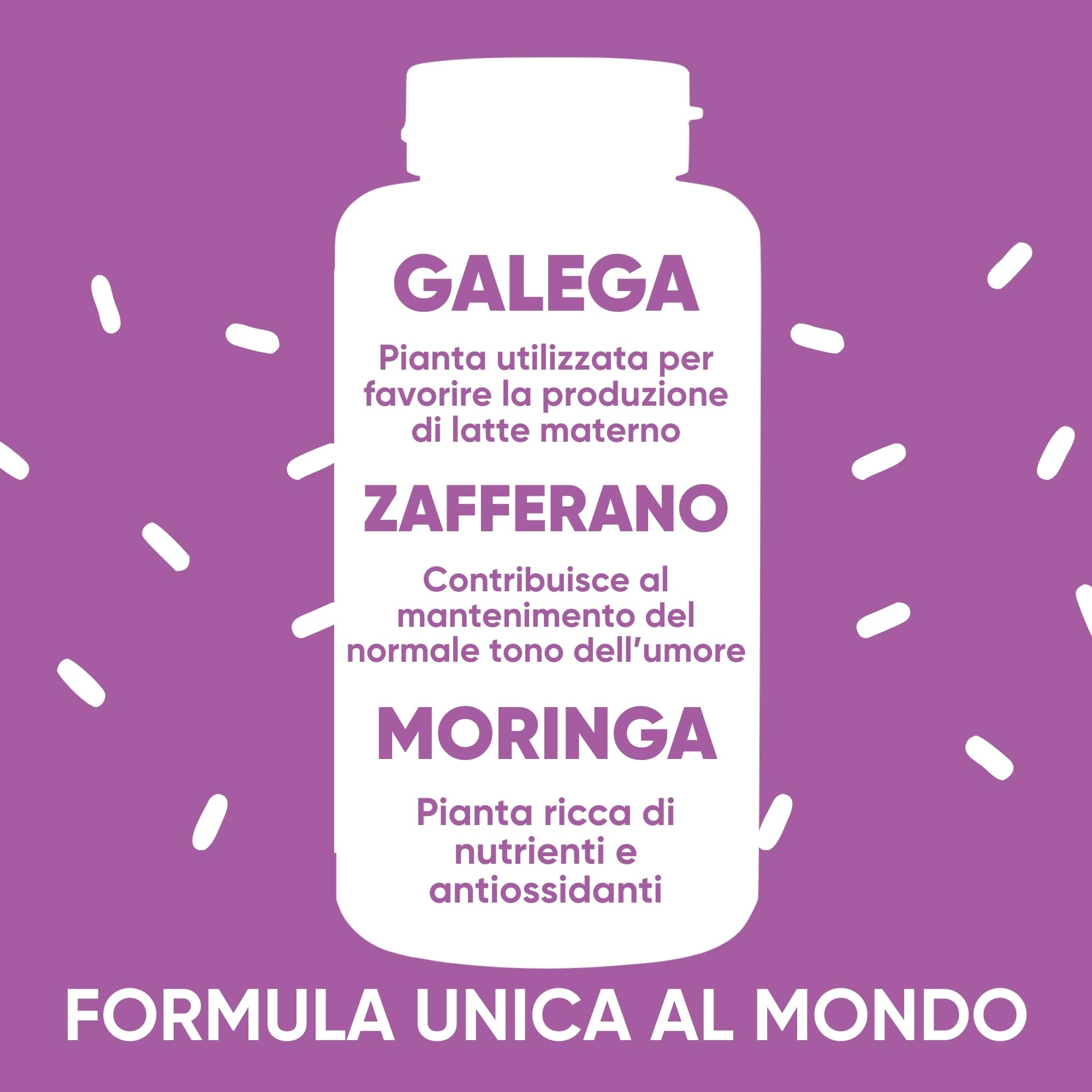 RedMoringa Post Partum Integratore Allattamento e Umore | Galega 2% Lattazione e Zafferano 3,5% Umore | Supporto allattamento al seno 100% Naturale per Neomamma | 270 Capsule Vegetali | UNICO al MONDO