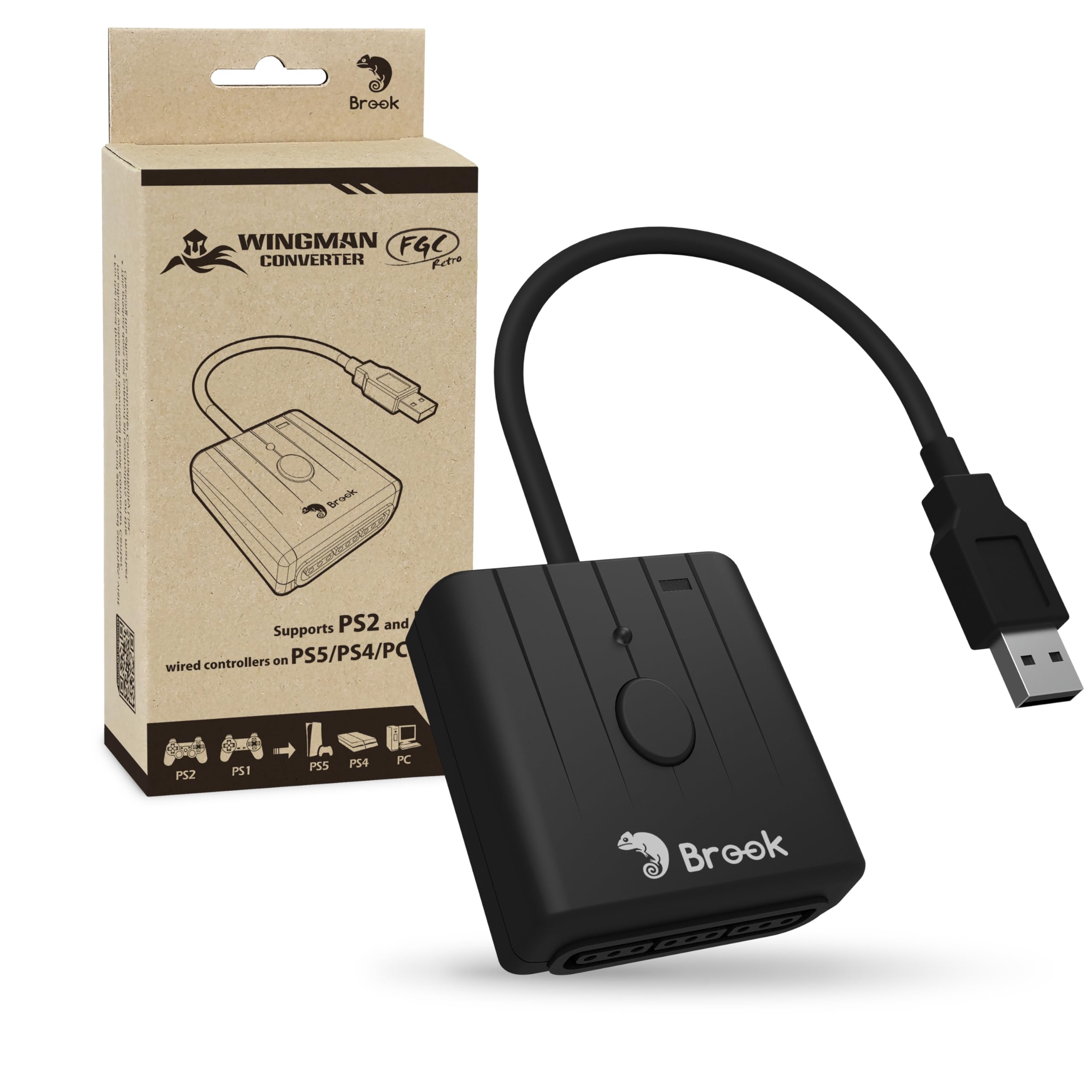 Amazon.com: Brook Wingman FGC Retro– PS1 & PS2 Controller for PS5 Amazon.com: Brook Wingman FGC Retro– PS1 & PS2 Controller for PS5