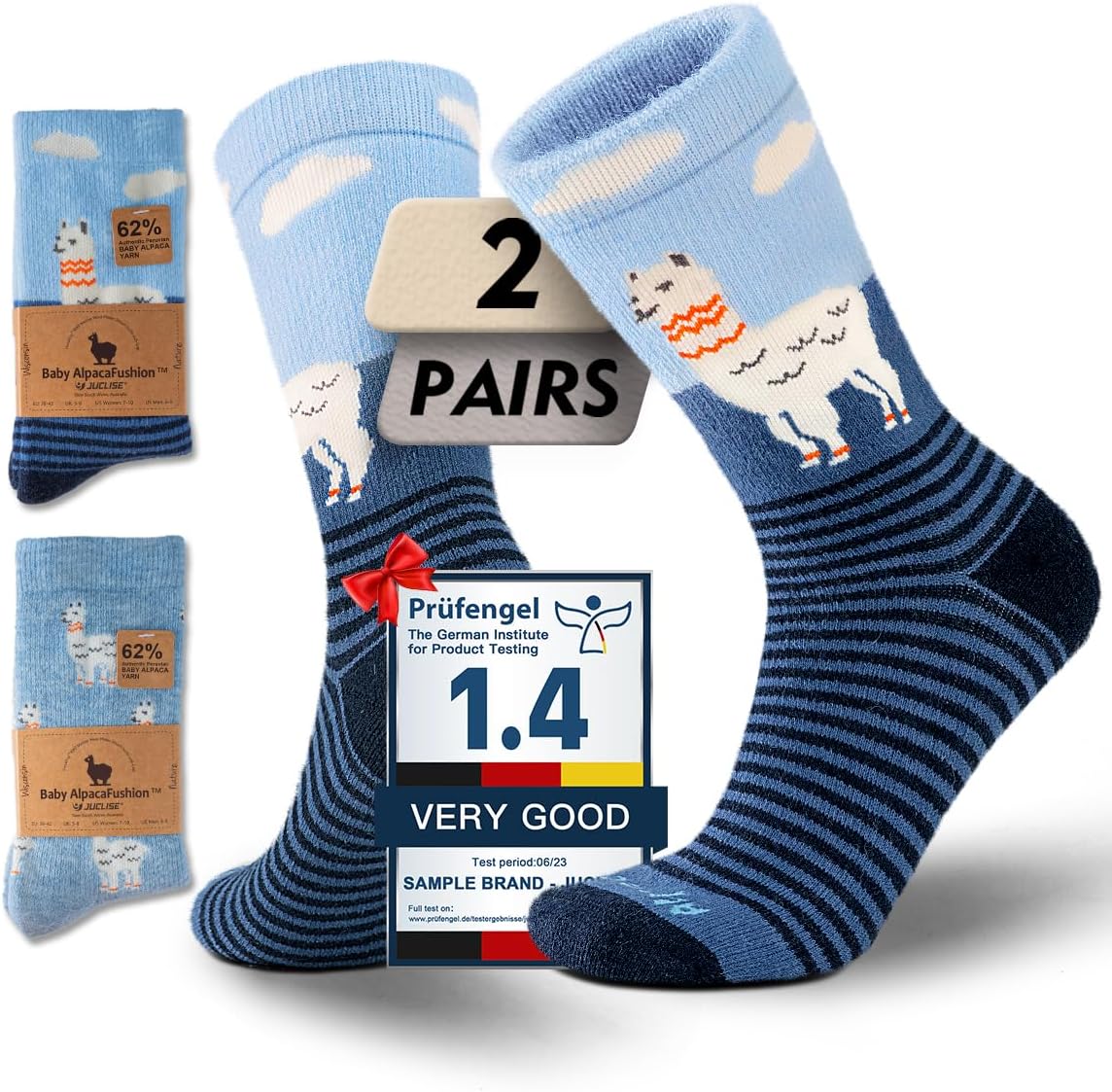 Alpaca Wool Heavyweight Crew Socks for Winter Hiking Boot Casual Socks Cold Weather Thermal Warm Thick Breathable