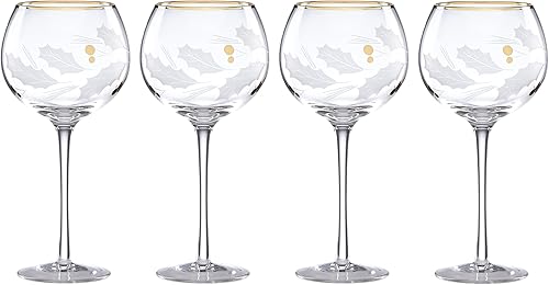 Lenox Holiday Gold - Juego de vasos de 4 piezas