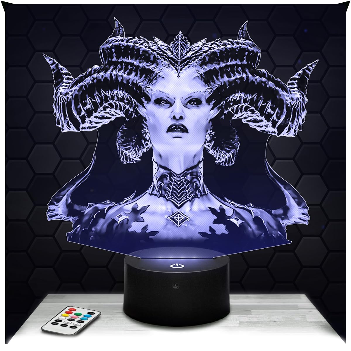 Lampephoto.fr - Devil for Boy's Room 3D Devil lamp Gaming Gamer Video Games Gift idea Soft Light Decoration Night Light Office Decor. Original Christmas, Gift idea for Teenagers, Merchandising