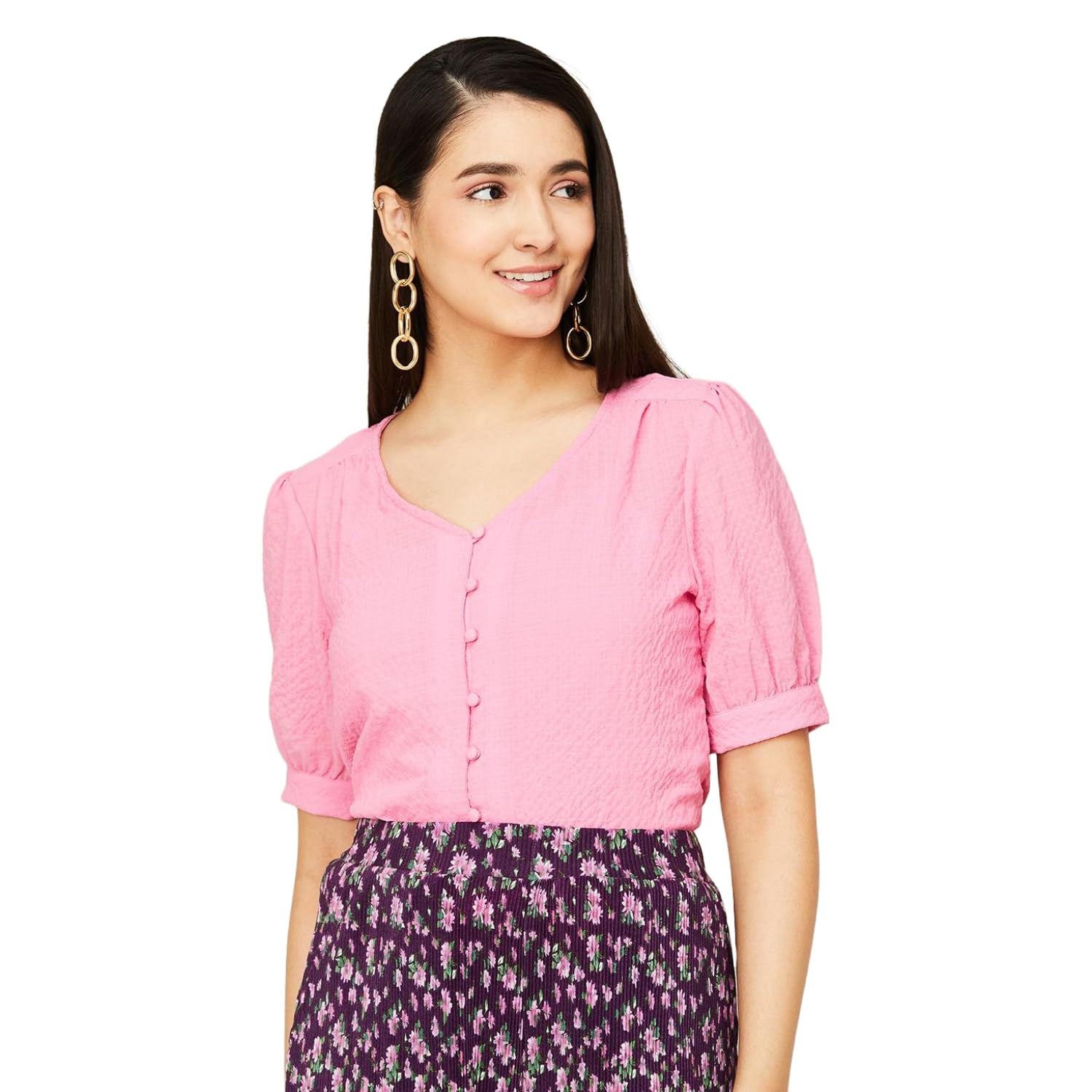 Code by Lifestyle Women Polyester Regular Fit Solid Top