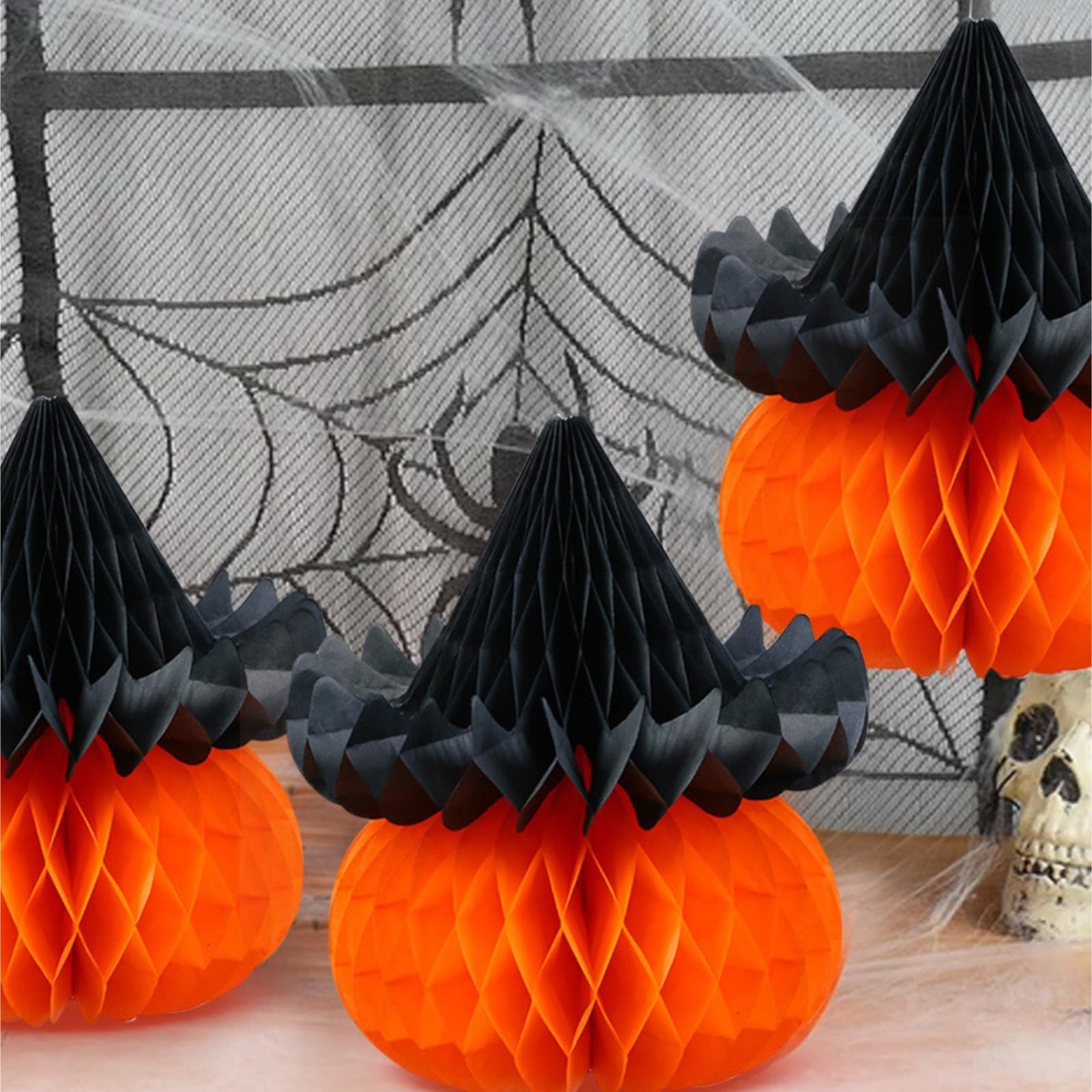 Wiosenna Latarnia Festiwalowa, 10 Szt. Dyniowych Lampionów Papierowych W Kształcie Plastra Miodu, Dekoracja Stołu 3D Na Jesienne Przyjęcie Przyjęcie