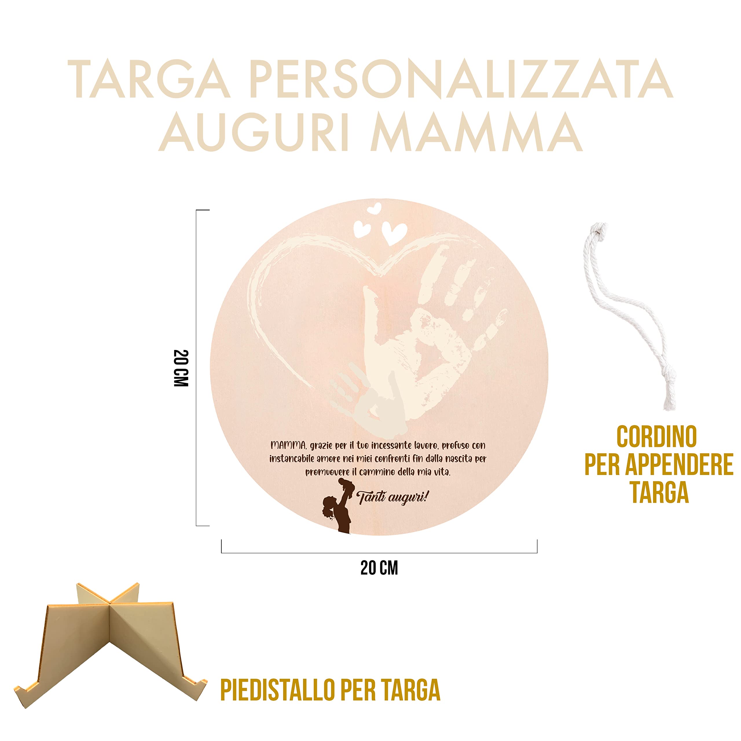 Vivajoy Targa Acrilica Per La Mamma Con Scritta "Best Mum", 12x9x1 Cm, Regalo Di Natale, Compleanno, Festa Della Mamma, Oggetto Decorativo Da Scrivania