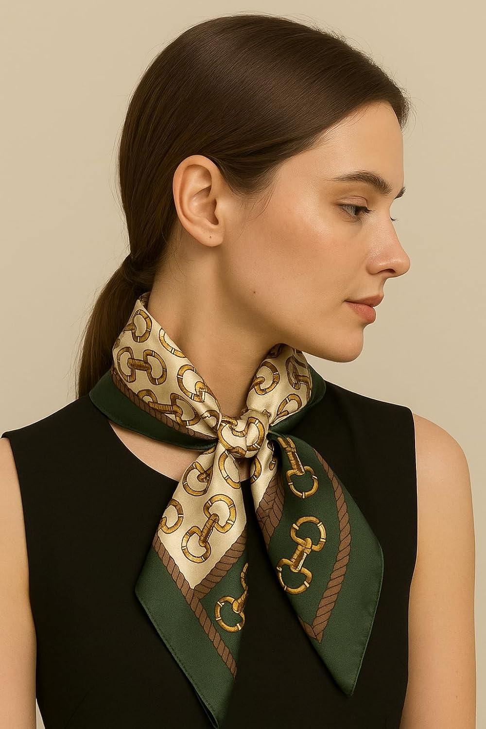 Lenço feminino cetim toque de seda, lenço estampa correntes, lenço quadrado 70x70cm, lenço elegante e versátil para pescoço, cabelo, bolsa, cropped, echarpe feminina, scarf luxo em promoção! Veja a oferta e mais achadinhos de Cintos & Lenços 4 Hoje é o melhor dia para comprar Lenço feminino cetim toque de seda, lenço estampa correntes, lenço quadrado 70x70cm, lenço elegante e versátil para pescoço, cabelo, bolsa, cropped, echarpe feminina, scarf luxo com aquele preço maroto! Promoção! Aproveite a oferta! 4