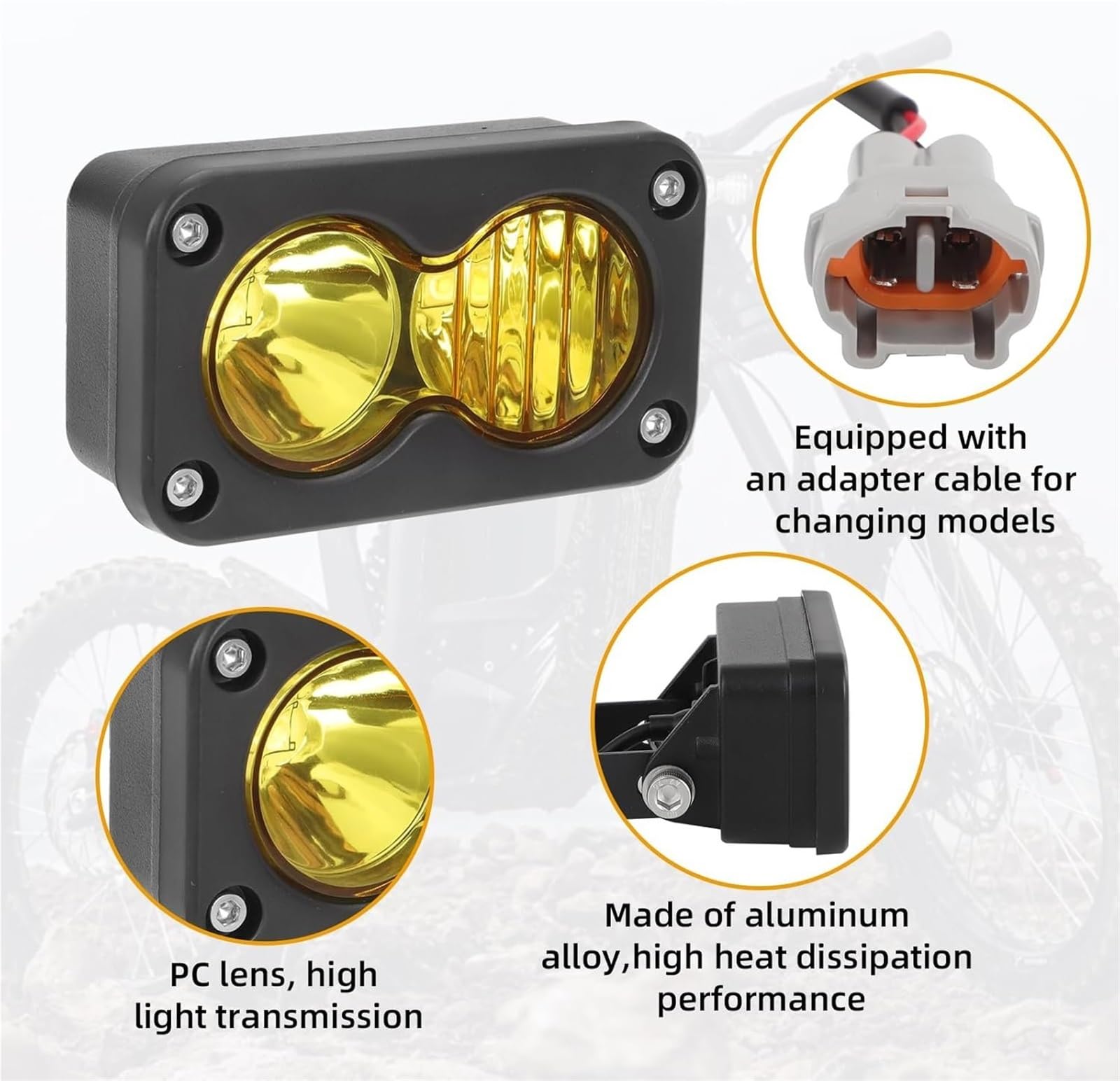 LED Fendinebbia Pod Universale Per Interruttore Fari LED Da 20 W Per Kit Combinato Faro Moto