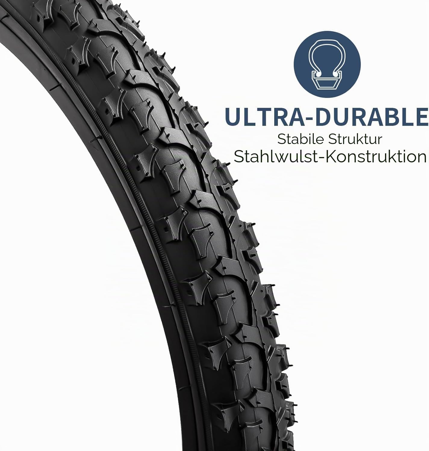 YunSCM 2PCS Faltbarer 24 Zoll Reifen 24x1.95 Mantel Plus 2PCS 24 Zoll Schlauch AV32mm Ventil kompatibel Stadtfahrzeuge, Straßenfah, Mountainbike 24x1.90 24x1.95 24x2.0 Fahrradreifen und Schlauch