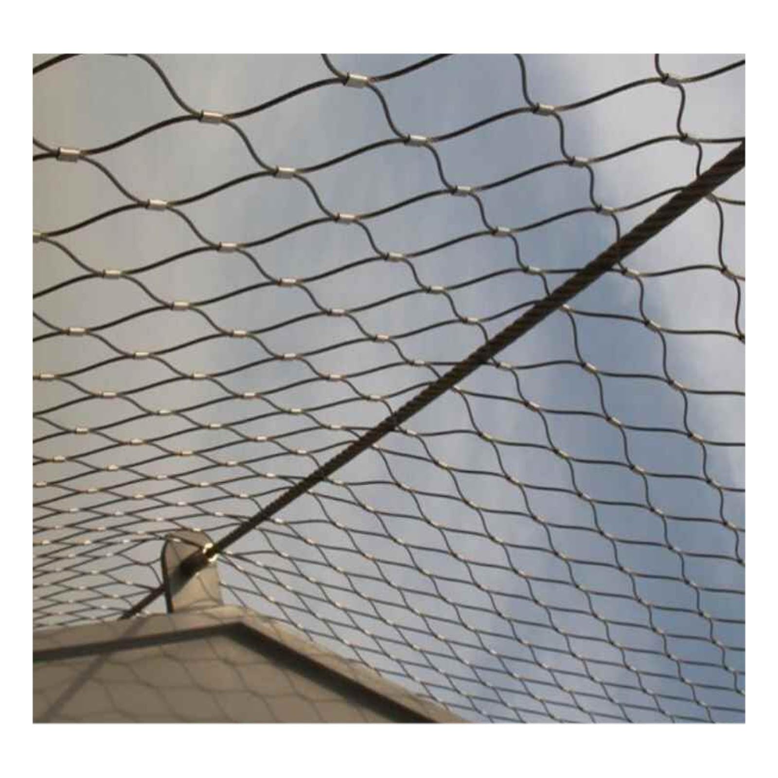 SDGBCXD stainless steel rope mesh, Garden Balcony Stair Fall Protection Fence，Selected Materials, Durable, Flexible and Safe(8 * 0.7m/26.2 * 2.2ft)