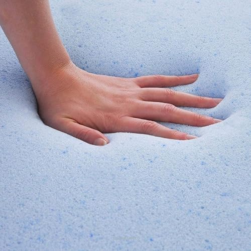 Miniatura 4 de Tapicery - Cubrecolchón de espuma viscoelástica de alta densidad de alta densidad, 35 x 20 x 4 pulgadas