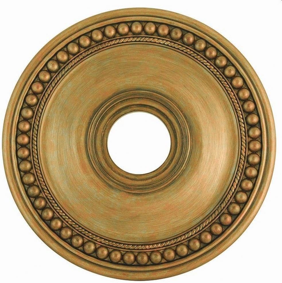 Ceiling Medallion in Style 20 inches Wide by 1.5 inches High-Antique Gold Leaf Finish 218-Bel-1764719
