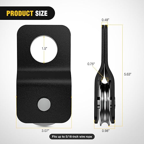 Miniatura 24 de Nilight Receptor de enganche de grillete de 2 pulgadas, 45000 libras, resistencia a la rotura, grillete de anillo en D de 3/4 pulgadas con pasador