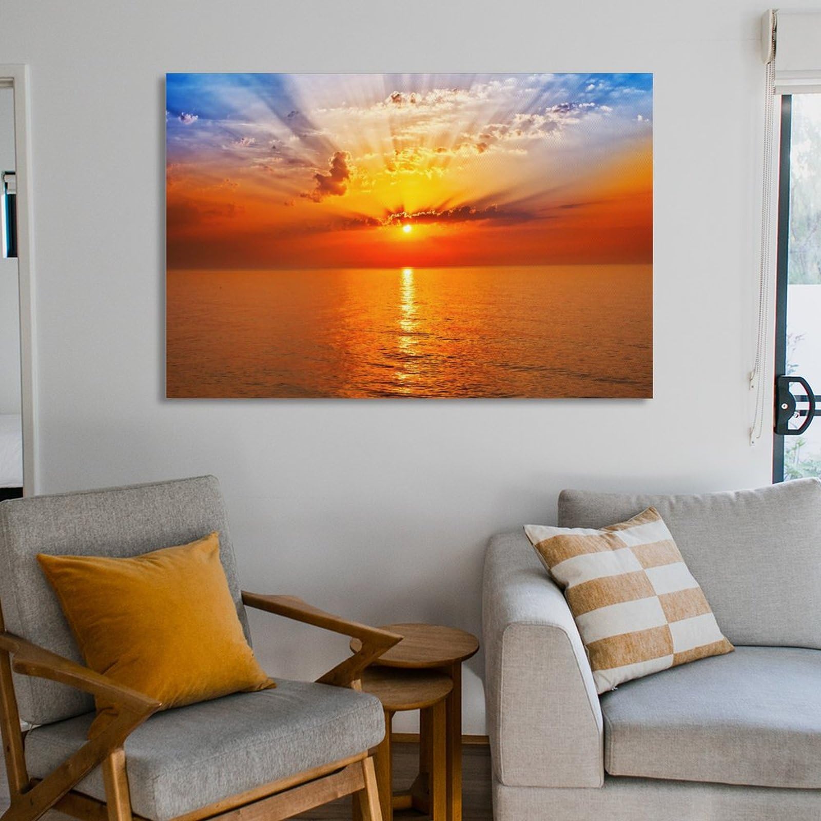 wtw 絵画 インテリア 西海岸 フォト フォトパネル Sunrise Wave 海 波 サンライズ 看板 風景