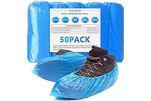 Premium CPE Waterproof and Durable Disposable Shoe Covers