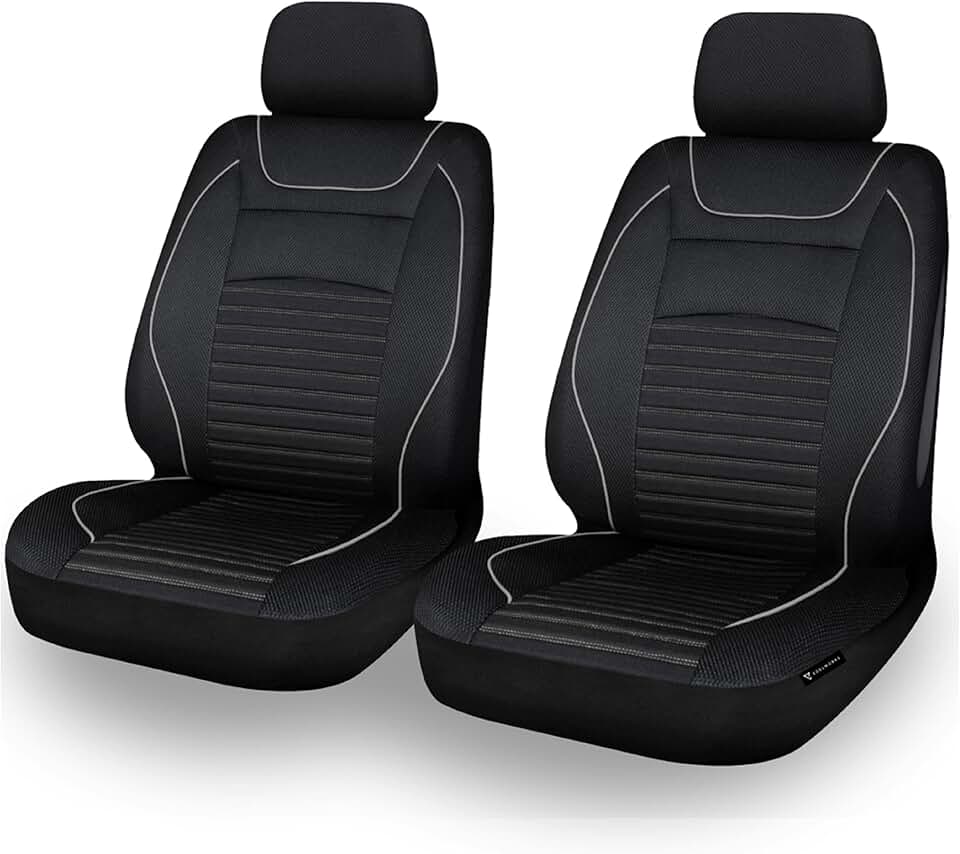 WEQTYSAB Sitzbezug Für Renault Alaskan 2016-2025 | Wasserdicht & Rutschfest | Vordersitze