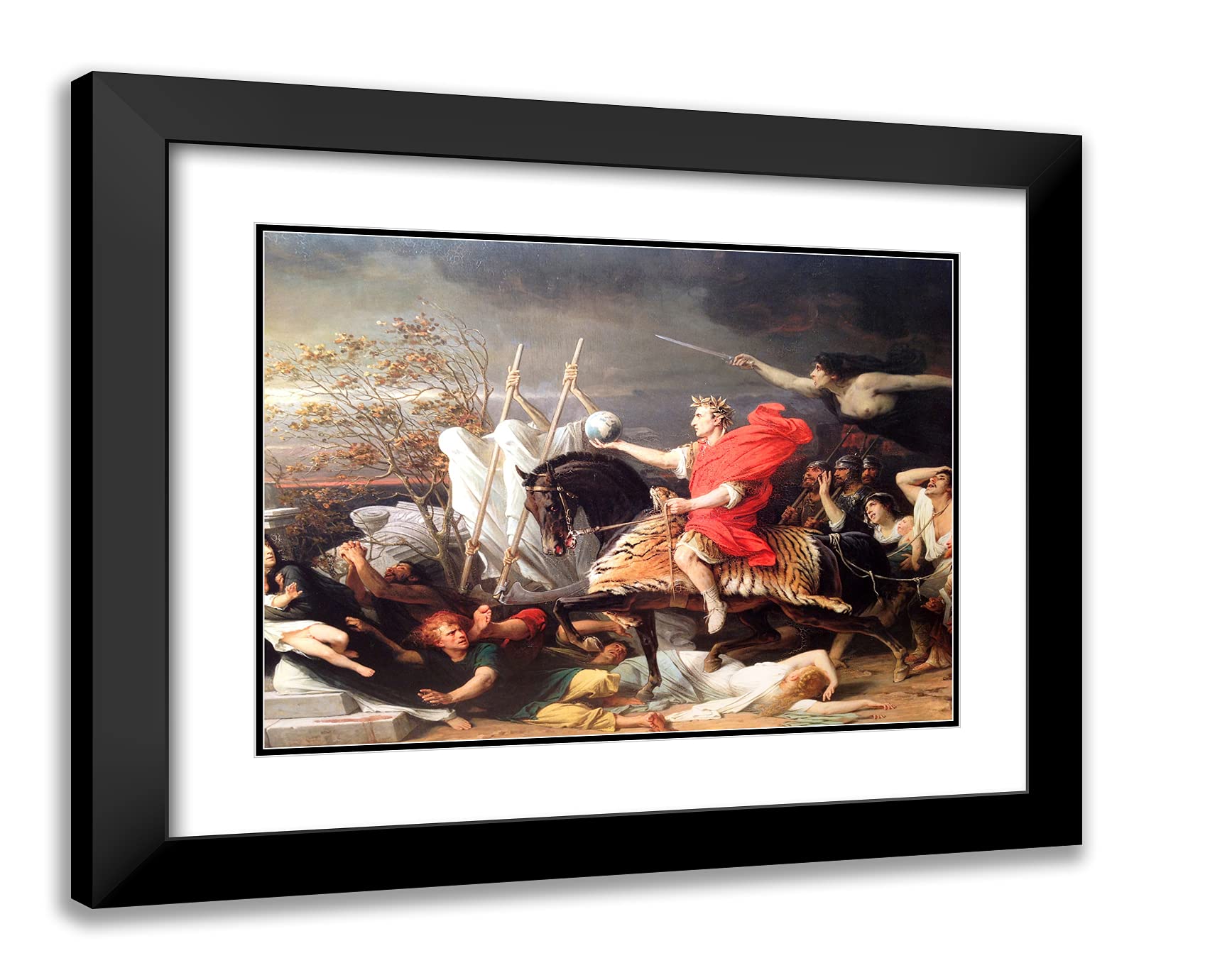 Amazon.com: ArtDirect Yvon, Adolphe 24x20 Black Modern Framed Art