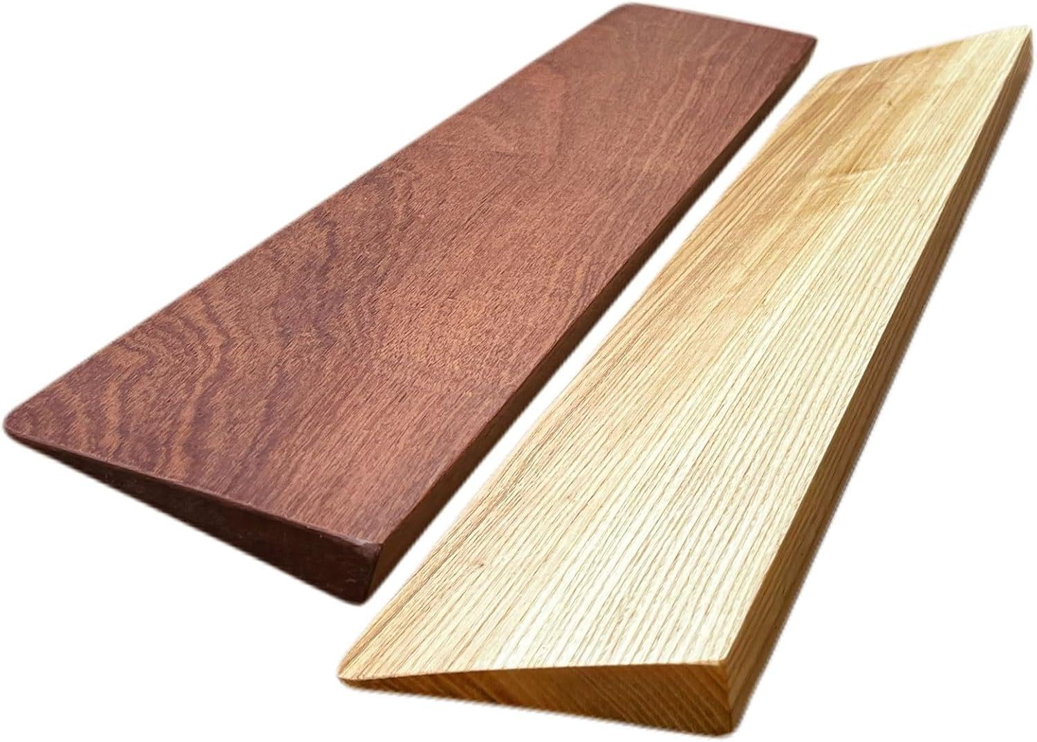 Rampa para umbral de puerta de madera para robots y sillas de ruedas, 60 x 18 x 3,5 cm, rampa de umbral para aspiradora, robot, rampa de pavimento para una fácil movilidad