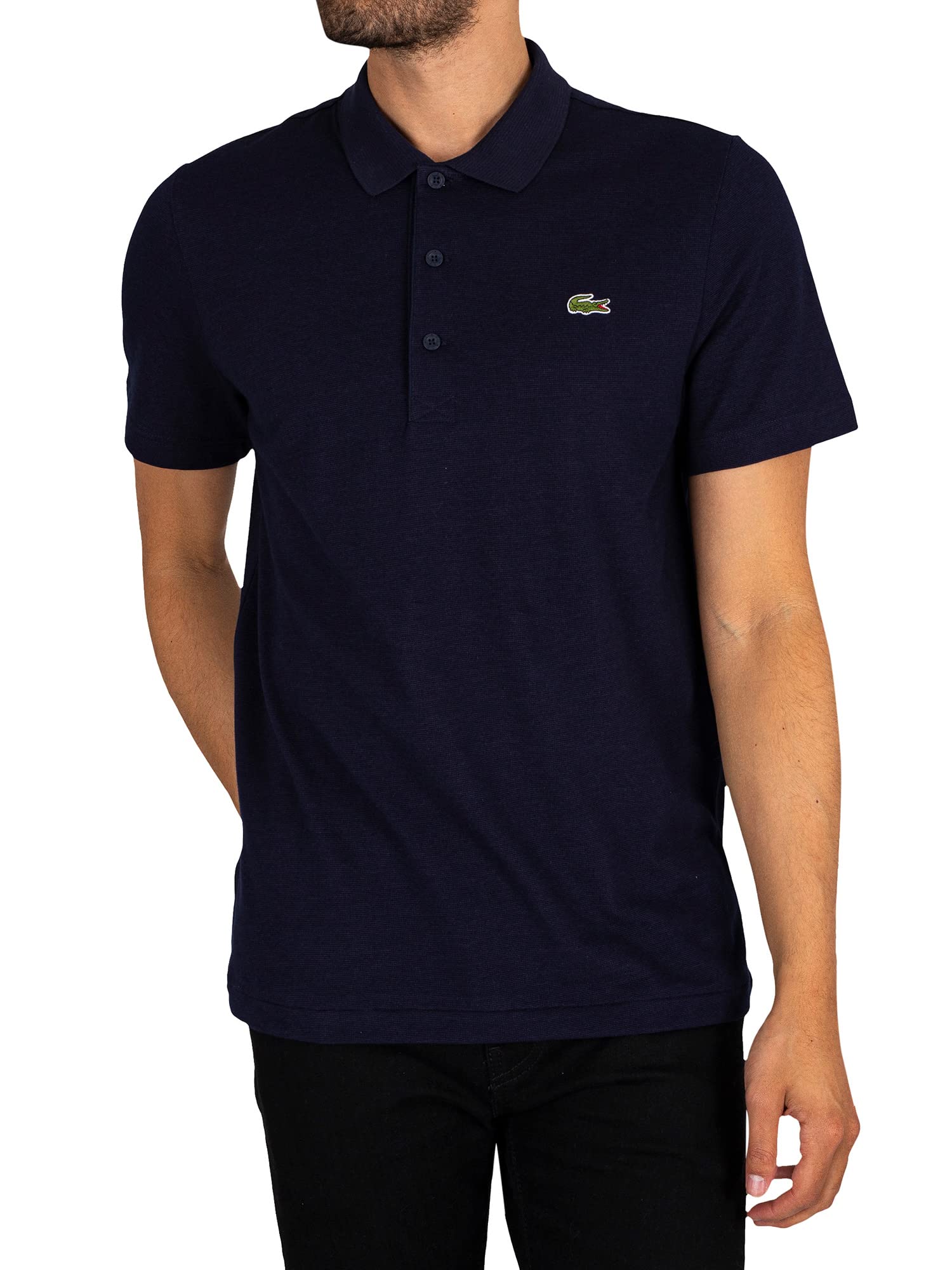 Lacoste Men's Sport Cotton Blend Ottoman Polo Shirt, Blue