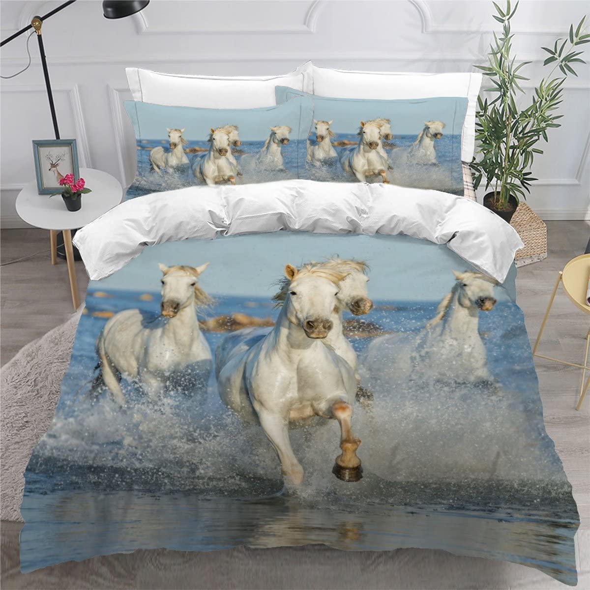 Housse de couette 200x200 cheval zippée pour en finir avec les draps froissés et rêches
