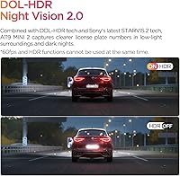 Vista 3 de VIOFO Dash Cam A119 Mini 2, sensor STARVIS 2, 2K 60 fps/HDR 30 fps con control de voz para coche con Wi-Fi GPS de 5 GHz, visión nocturna 2.0, modo
