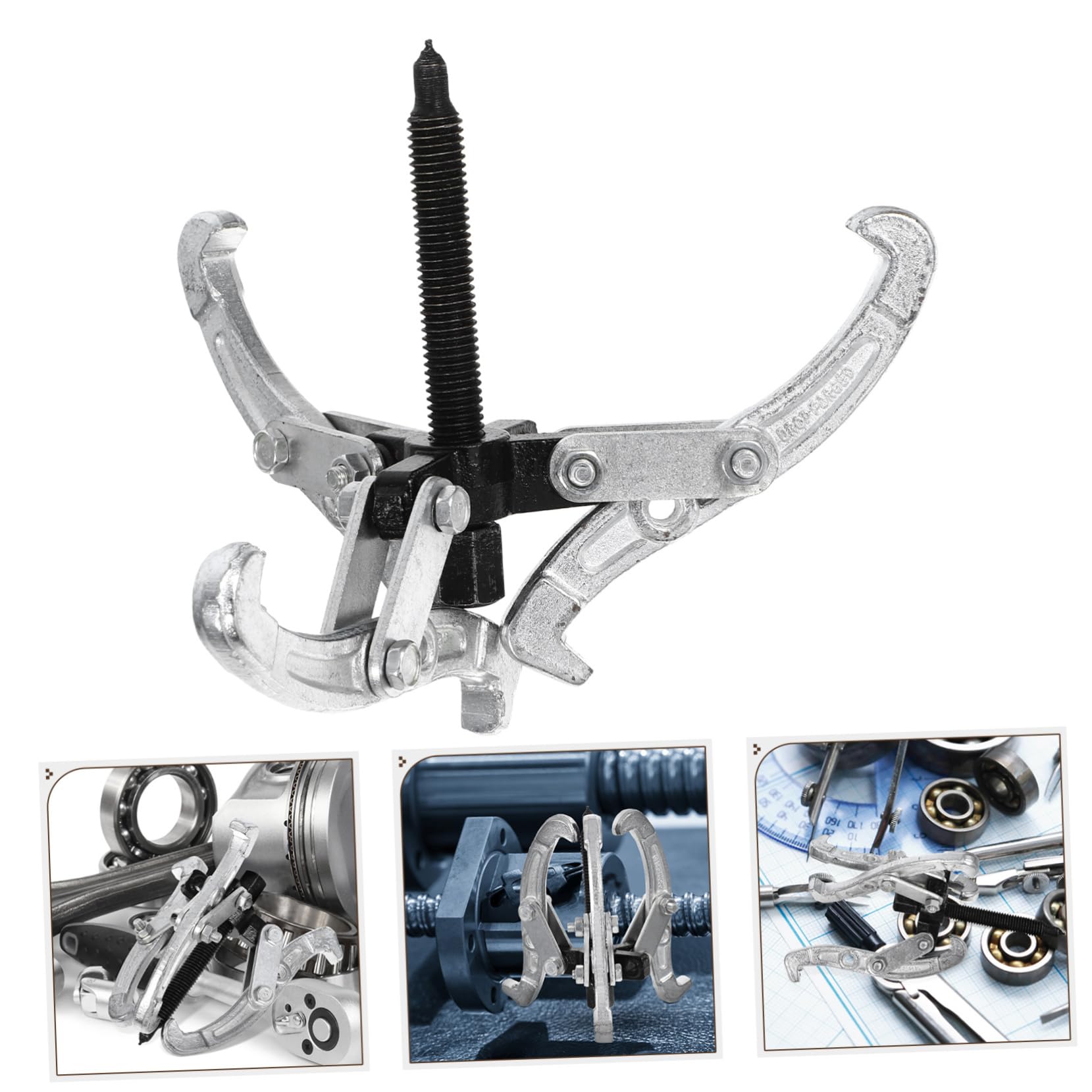 Beatifufu 1pc Puller Bearing Disassembly Tool Bearings Bearing Remover Bearing Removal Tool Wheel Bearing Automotive Tools Car Tools Steel Pulling Tool Three-jaw Gear Remover 45# Steel