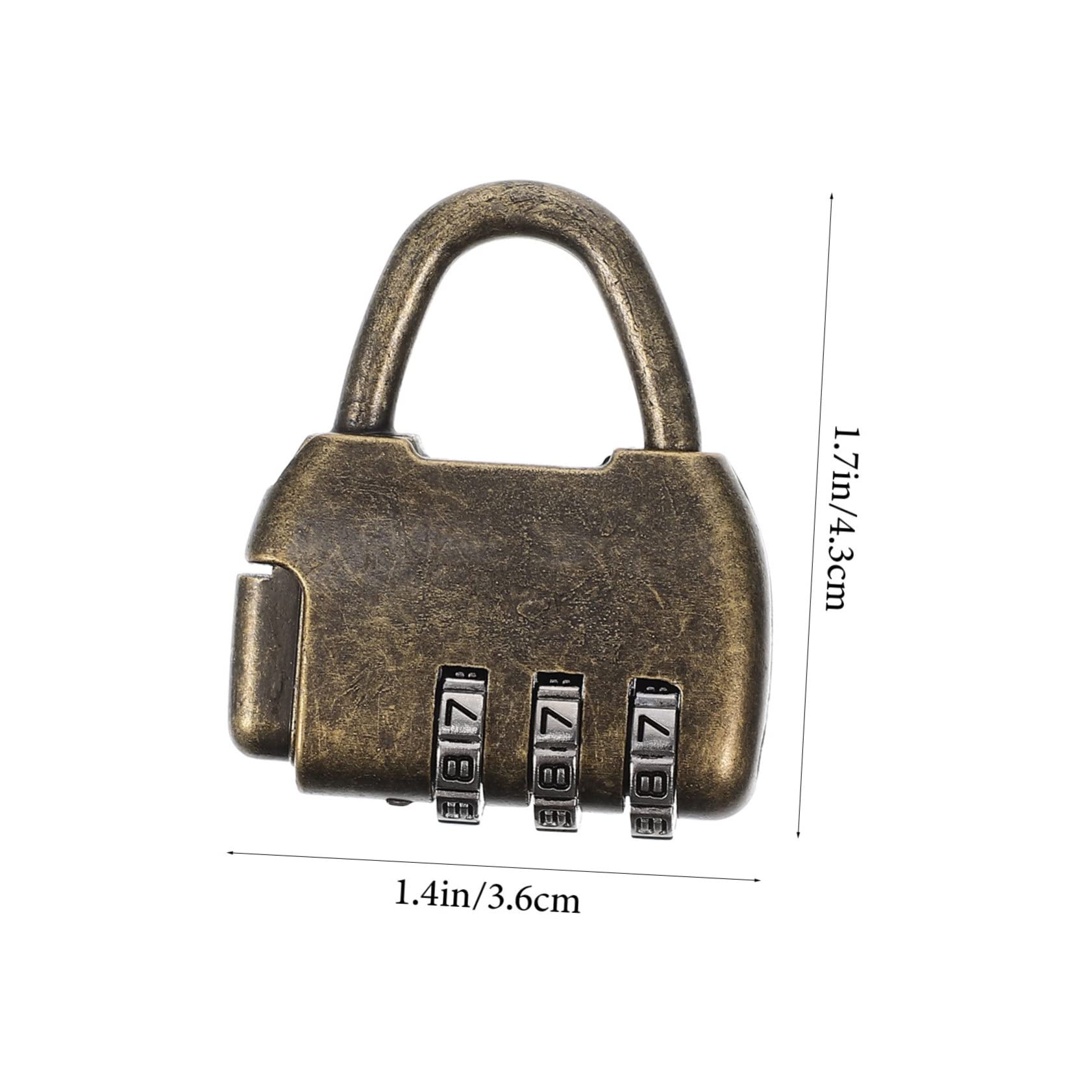 Uonlytech 4 Ensembles Serrure De Style Ancien Chinois Boite À Code Boite Rangement Combinaison Sans Clé Serrure À Combinaison Vintage Serrures De Salle D'évasion Cadenas Rétro 4 Pièces * 4