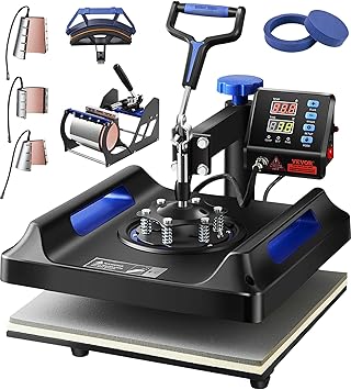 VEVOR 8 in 1 Heat Press Machine 15x15 Inch, 360°