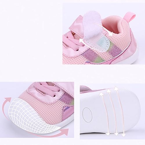 Miniatura 5 de Zapatos para bebé niño y niña, zapatillas antideslizantes para bebés, transpirables, ligeros, primeros zapatos para caminar de niños pequeños, 6 12