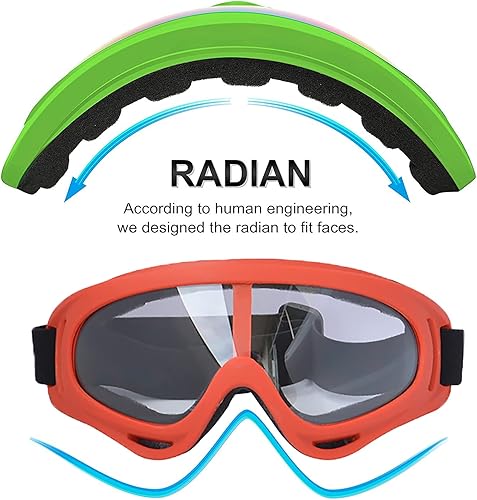 Miniatura 3 de LJDJ Gafas de motocicleta  Juego de 5 gafas  Dirt Bike ATV Motocross Riding Offroad