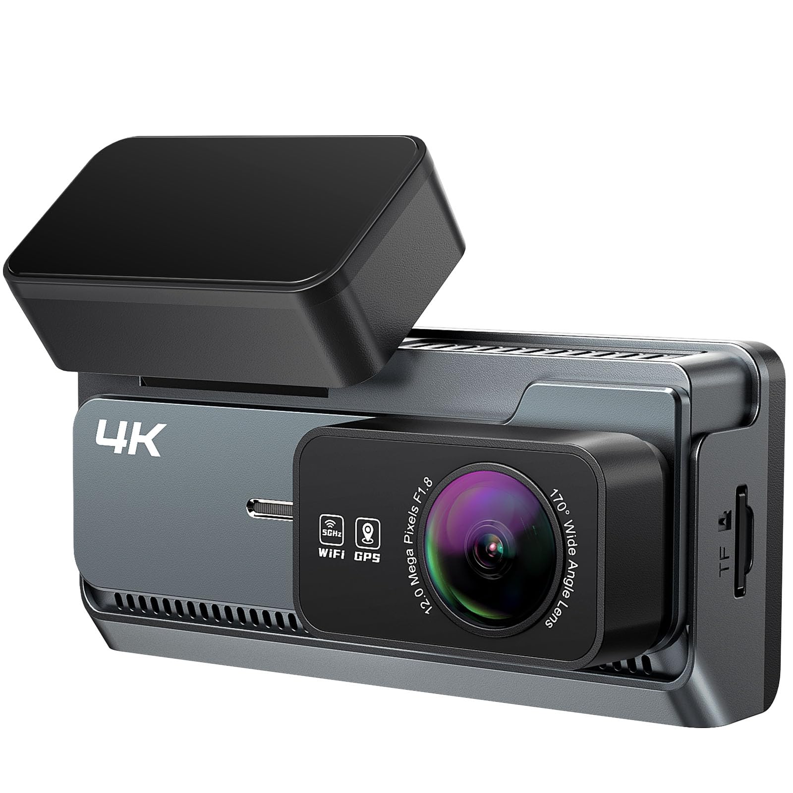 Dashcam Auto Vorne Hinten 4K+2K mit WiFi GPS Dash Cam mit 32GB SD Karte, Dual Auto Kamera 3,39