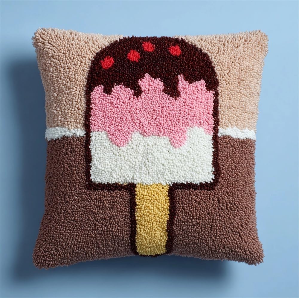 kitphoenix Latch Hook Kits for Adults, Ice Cream