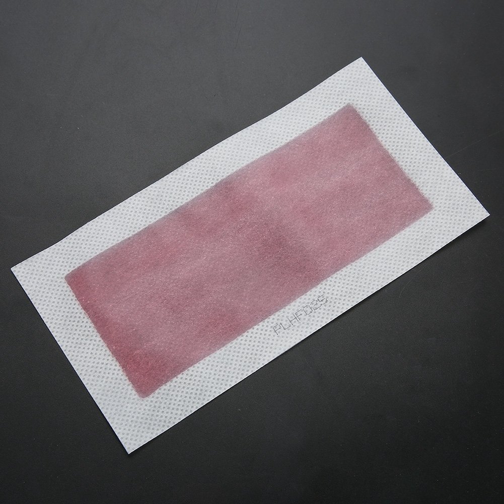 Brrnoo 10 Blätter Enthaarungswachspapier für Körper, Achsel, Arm, Bein, für den Heimgebrauch (9x18cm)