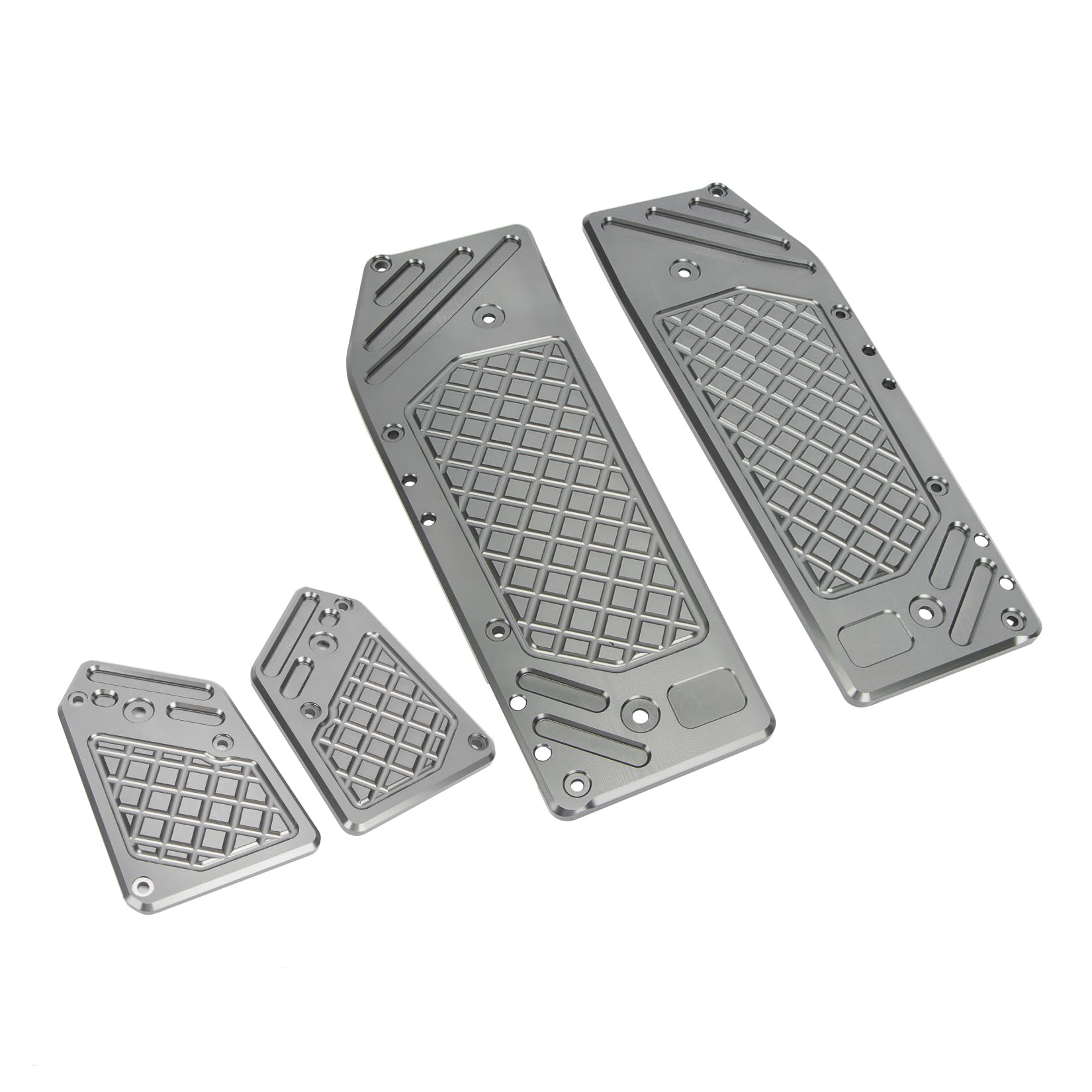 Poggiapiedi anteriori per ADV 350 2022 2023 2024 2025, PSLER Pedale del Piede del Conducente Accessori Decorativi in Alluminio CNC per Moto(Titanio)
