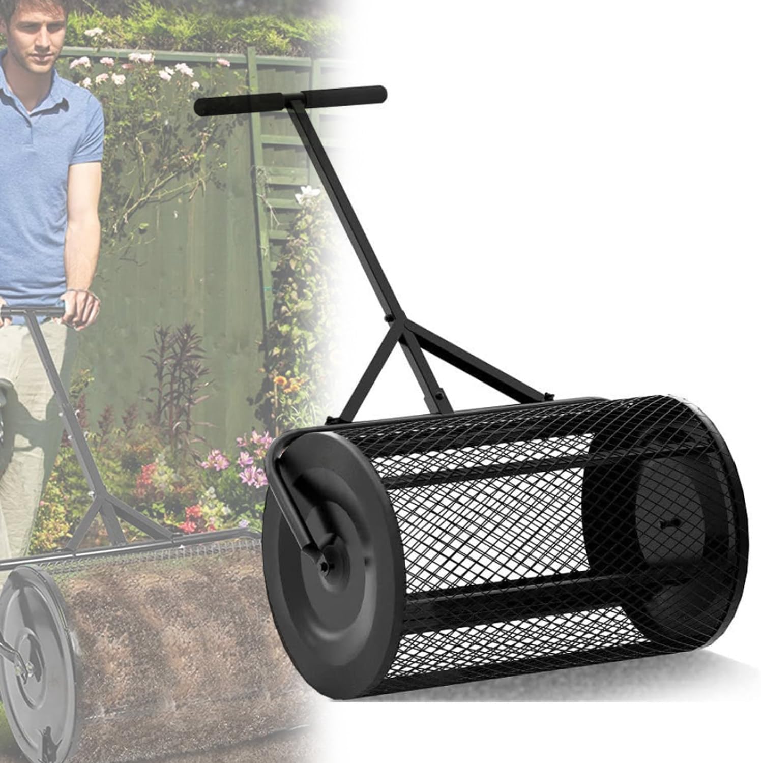 Amazon.com : ZXSYYDS Durable Lawn Roller,Multi-Purpose Seed