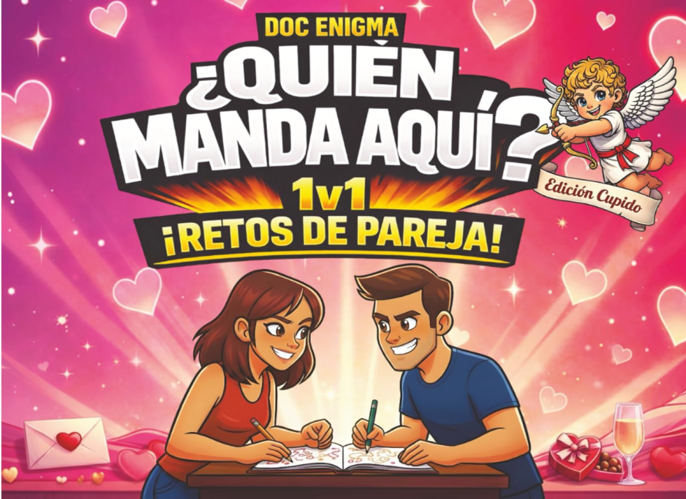 ¿Quién manda aquí? ¡Retos de pareja! – Edición Cupido: El libro de desafíos uno contra uno para citas divertidas, conexiones más profundas y momentos ... risas. El regalo perfecto para San Valentín.
