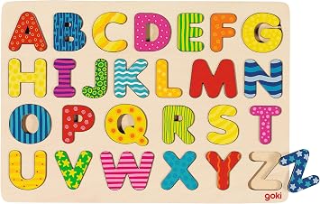 Goki Alphabet Puzzle with Numbers 26 Piece