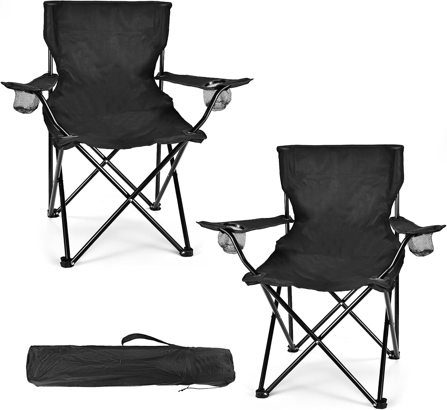 2 Pack Lightweight Camping Chairs for Adults