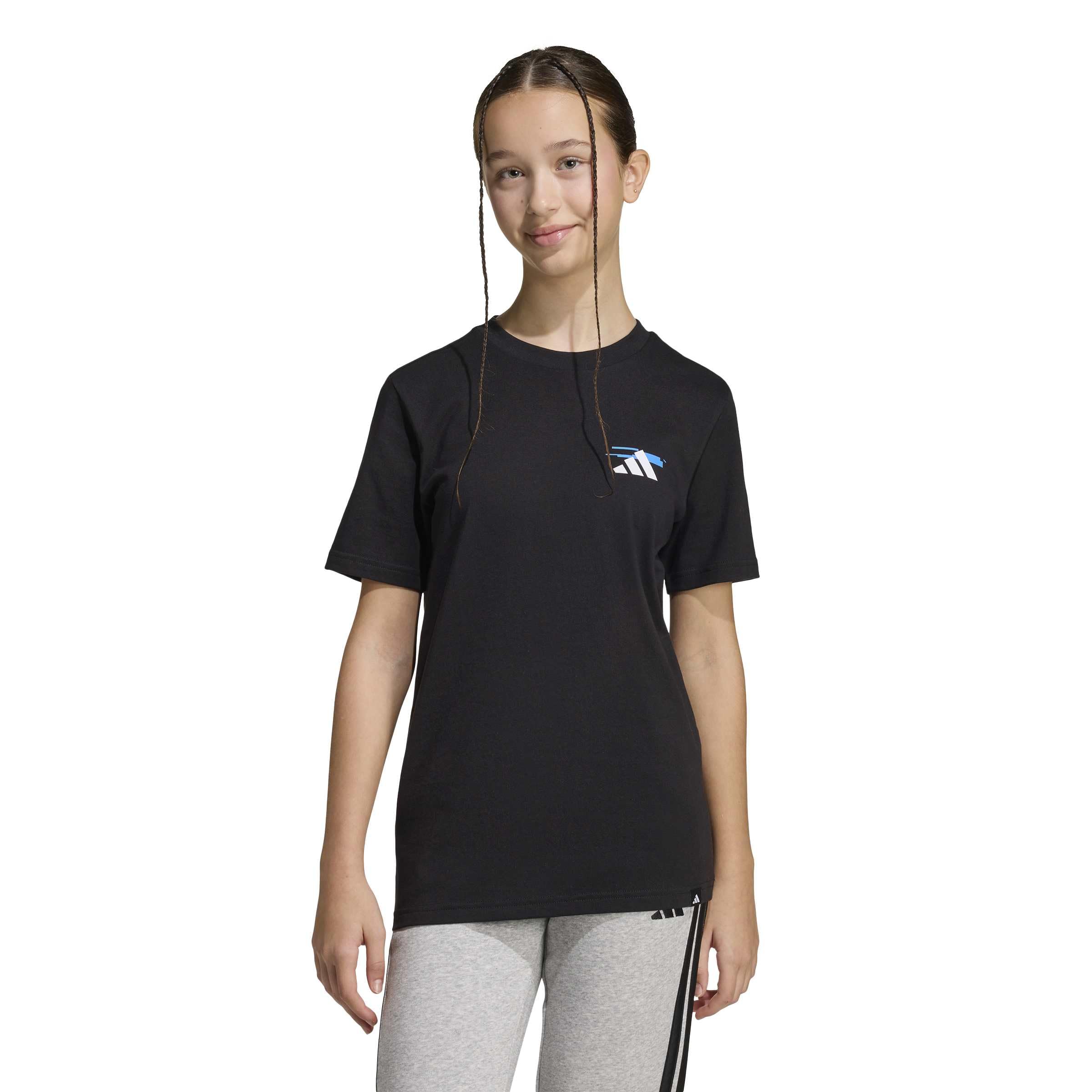 Adidas Boys Kids' Game 2 T-Shirt - Black - 7-8 Years