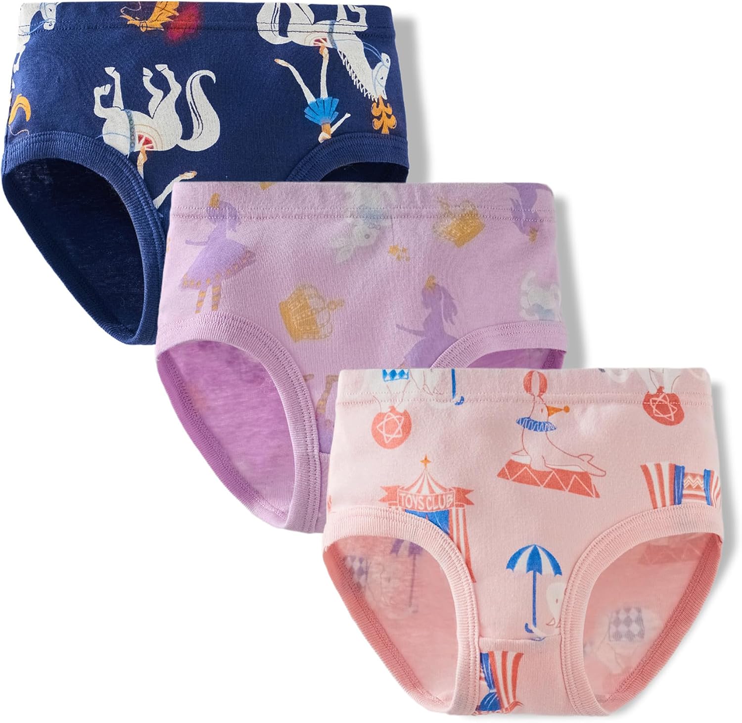 Mutandine In Cotone Per Bambine – Confezione Da 3 Slip Elasticizzati Con Fantasia Pois, Taglie 100-150 (0-7 Anni)