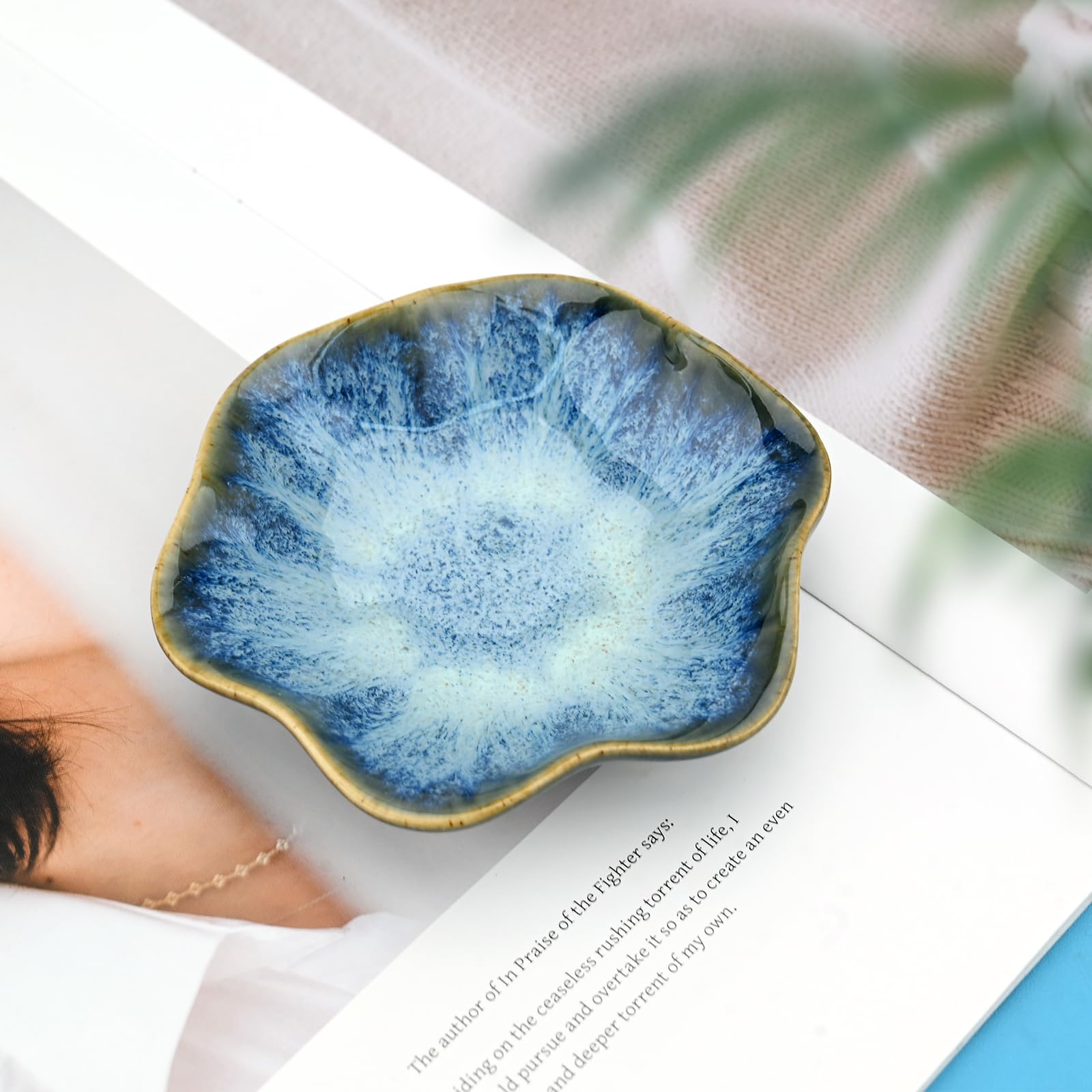 CavspkArt Ceramic Jewelry Dish, Decorative trinket Tray, Small Ring dish, Trinket Key tray, Jewelry Plate, Key Bowl - Image 4