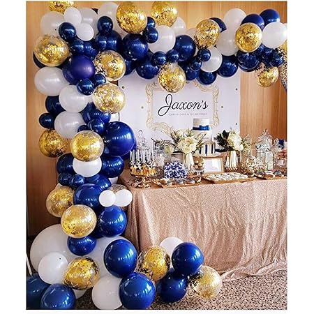 Navy gold balloons Clearance