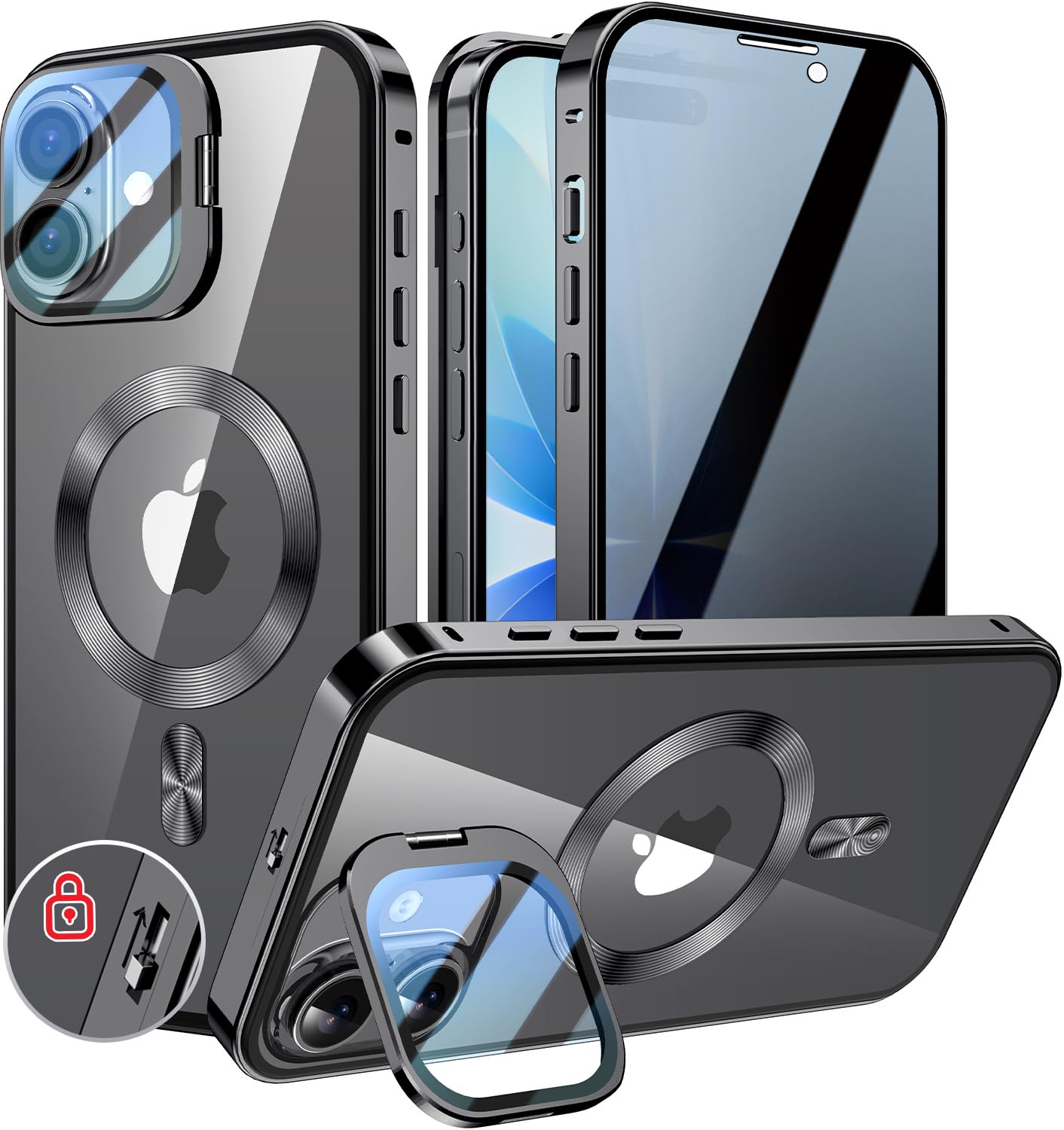 Amazon.co.jp: KELLCASE【カメラレンズ保護・スタンド+覗き見防止+