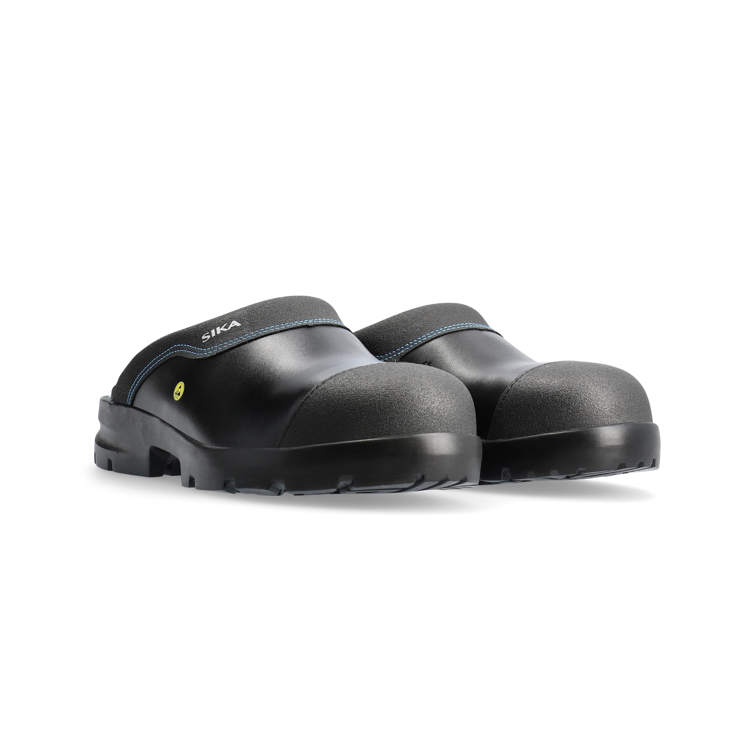 SIKA Unisex Flex Offene Clogs, rutschfeste PU-Laufsohle, Leichter Arbeitsclog, Permair-Leder, weich gepolsterte Innensohle Clog für Landwirtschaft, Bauwesen, Lebensmittelindustrie und Lagerhaltung