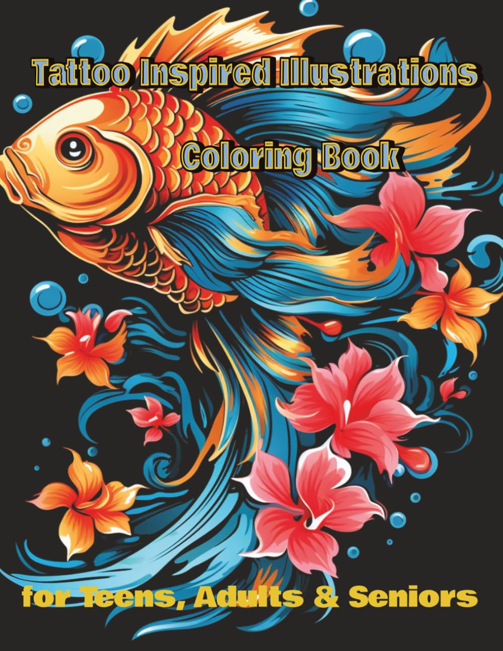 Tattoo Inspired Illustrations Coloring Book: 100 Designs for Stress Relief, Relaxation and Creativity