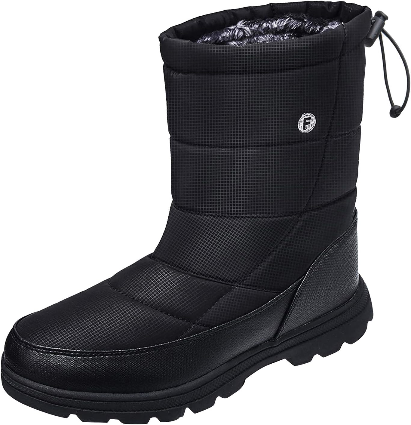 CROVA Mens Womens Snow Boots Winter Lightweight Anti-Slip Water Resistant Fur Lined Cold Weather Shoes