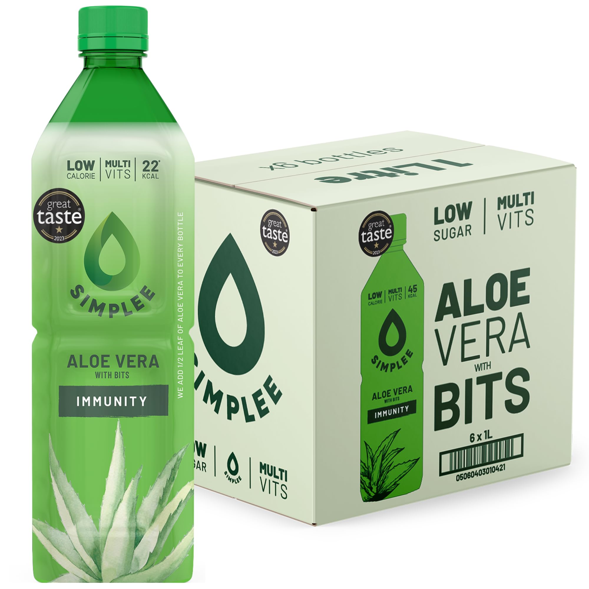 Simplee Aloe® Aloe Vera Drink with Pulp 6 x 1litre (Original)