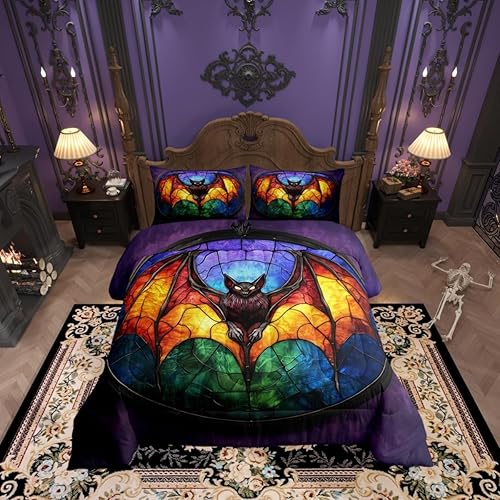 Miniatura 21 de Manfei - Juego de edredón tamaño Queen con lindos diseños de margaritas, edredón alternativo de plumón estilo retro de los 70 para adultos, Multi