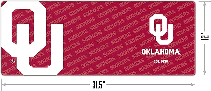 YouTheFan NCAA Oklahoma Sooners Logo Series Desk Pad miniatura 2